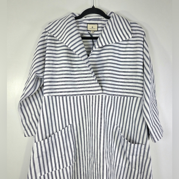NEW TUCKERNUCK FRENCH BLUE  STRIPE SLOANE DRESS. - Picture 5 of 8